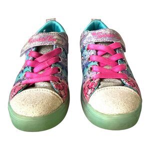 Skechers Twinkle Toes Girls Sz 13 Sneakers Light Up Soles Shoes Original Version